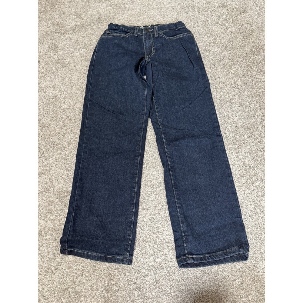 Sonoma Size 8 Regular Straight Dark Wash Adjustable Waist Boys Denim Jeans